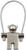 Stylish Mesh Wire Bear Metallic Keychain