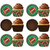 MADE IN USA Pack of 144 Thick Grease Resistant Fluted Cupcake Liners (Football)