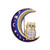 OWL 18KT Two Tone Plated Pins with Hand Set Swarovski Crystals