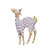 BAMBI DEER PIN 18KT Two Tone Plated Pins with Hand Set Swarovski Crystals