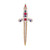 SCEPTER PIN 18KT Two Tone Plated Pins with Hand Set Swarovski Crystals
