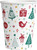 Classic Christmas Tableware Pack: Disposable Paper Plates, Napkins and Cups Set for 20