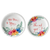 Bridal: From Miss to Mrs (Colorful Floral) Tableware Pack: Disposable Paper Plates, Napkins and Cups Set for 20
