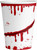 Bloody Halloween Tableware Pack: Disposable Paper Plates, Napkins and Cups Set for 20
