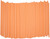 Pack of 300 Pastel Orange Biodegradable 4Ply Paper Drinking Straws (Compostable, Nontoxic, BPAfree)