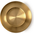 Set of 2 Round Gold Decorative Trays, & Storage Organizers with Polished Finish (Small 5" & Medium 7.8")