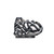 Silver Zebra Design Pocket Purse Portable Travel Pill Box (1 Large Compartment)