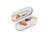 Silver with Gold Anchor & Pearl Oval Pocket Purse Portable Travel Pill Box