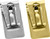 Set of 2 ChromePlated Stainless Steel Money Clip in Silver & Gold (Parallel Plate)