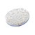 Crystal Centered Oval Silver Pillbox