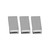 Set of 3 Faux Leather ChromePlated Money Clip (Faux Lizard Leather Print)