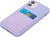 Lavender Felt Lined Silicone Phone Case with Stitched Front Pocket for iPhone 12 Pro Max + Tempered Glass Screen Protector