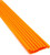 Made in USA Pack of 250 Unwrapped BPA-Free Plastic Slim Extra Long Drinking Straws (Orange - 18" X 0.21")