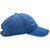 Distressed 6Panel Cotton Baseball Unisex Cap with Adjustable Brass Buckle (Blue Denim)