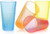 Made in USA 20 oz Reusable Party Twist Glow Plastic Tumbler Set of 4 (BPA-Free and Dishwasher Safe)