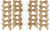 Pack of 24 Pre-Tied Jute 3" Gift Bows with Twist Ties