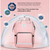 Diaper Bag Backpack, Hanke Diaper Bags Multifunction Large Maternity Baby Nappy Bag with Stroller Hooks & Insulated Pocket,Pink