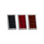 Set of 3 Faux Leather Chrome-Plated Money Clip (Faux Crocodile Leather Print, 3)