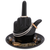 Black Ceramic Middle Finger Jewelry Ring Dish Tray