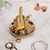 Gold Plated Ceramic Middle Finger Jewelry Ring Dish Tray