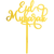 Eid Mubarak  Celebratory Themed Gold Cake Topper for Eid al Adha and Eid al Fitr (Pack of 2)