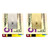 Set of 2 ChromePlated Stainless Steel Money Clip in Silver & Gold (Cross Pattern)