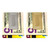 Set of 2 ChromePlated Stainless Steel Money Clip in Silver & Gold (Grecian Key Pattern)
