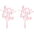 From Miss to Mrs  Love Themed Rose Gold Cake Topper for Proposal, Wedding, Bridal Shower or Anniversary Cake (Pack of 2)
