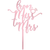 From Miss to Mrs  Love Themed Rose Gold Cake Topper for Proposal, Wedding, Bridal Shower or Anniversary Cake (Pack of 2)