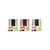 Set of 3 Faux Leather Chrome-Plated Money Clip (Faux Lizard Leather Print)