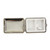 Silver Sunrise Lines Design Purse Portable Pill Box (2 Compartments)