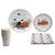 Halloween Fun Tableware Pack: Disposable Paper Plates, Napkins and Cups Set for 20