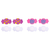 Candy World Glitter Collection: 5 Pairs of Disposable Assorted Shape Breast Petals Nipple Cover Pasties
