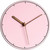 Modern Minimalist Silent Wall Clock Pink Pastel Collection (Numberless Dial)