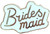 Set of 2 Rose Gold "Bridesmaid" Enamel Lapel Pins (0.5" X 0.8")