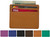 Genuine Cowhide Tan Leather Pocket 6Card Slim Wallet for Men & Women