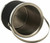 Hand Made In USA Black Wrap Double Walled 3Quart Insulated Ice Bucket With Ice Tongs (Leatherette Collection)