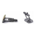 Men's PlatinumPlated Golden Edges Cufflinks in Gift Box