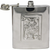 8 oz Pocket Hip Alcohol Liquor Flask in Etched King of Clubs Print  Made from 304 (18/8) Food Grade Stainless Steel
