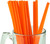 [Wrapped] Made in USA Pack of 250 Green Smoothie (10" X 0.28") Plastic Drinking Straws (Non-toxic, BPA-free)