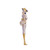 Lady 18KT Two Tone Plated Pins with Hand Set Swarovski Crystals