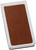 Set of 2 ChromePlated Stainless Steel Money Clip With Leather Insert (Smooth Tan)