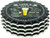 Love & Beer Brewed Here  Pack of 4 Moisture Absorbing Ceramic Coasters For Beer Lovers With Cork Base