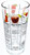 14 oz Recipe Glass Cocktail Shaker With Strainer Top  Includes 6 Cocktail Drink Recipes (Vodka Theme)