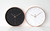 Modern Minimalist Rose Gold on Black Silent Wall Clock with Glass Top (Numberless Dial)