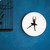 Modern Minimalist Ballerina Ballet Wall Clock (Black on White)