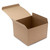 Made in USA 10Count Recycled Brown Kraft Gift Boxes (6" X 6" X 4") with Tuck Lids for Weddings, Crafting and Baking Packaging Needs