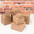 Made in USA 10Count Recycled Brown Kraft Gift Boxes (6" X 6" X 4") with Tuck Lids for Weddings, Crafting and Baking Packaging Needs