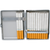 Navy Blue Crocodile Print Leather (Full Pack 100s) Metallic Cigarette Case & Stash Box