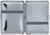 Silver Stripes (14 Kings) MetalPlated Elastic Bands Cigarette Case & Stash Box